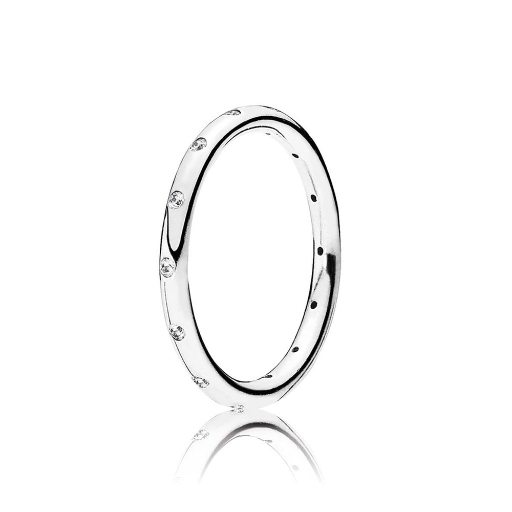 Pandora Simple Sparkling Band Stackable Ring - image 1